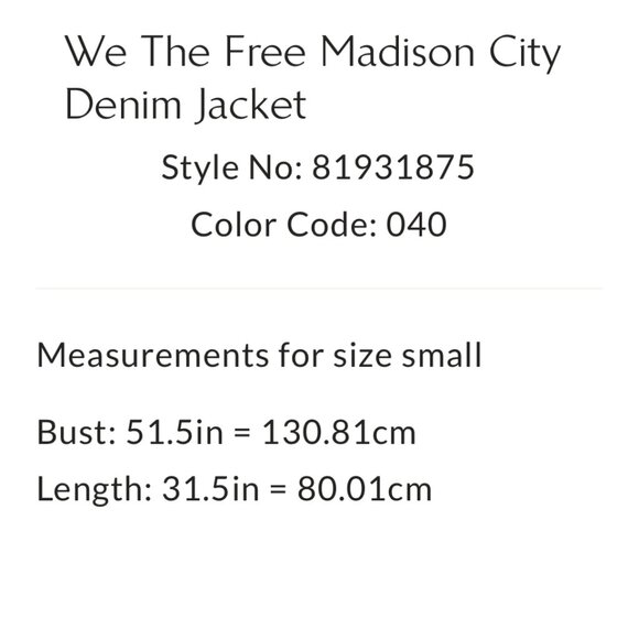 NWT Free People We the Free Madison City Denim Jacket size S ✨ - Picture 10 of 10